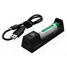Led lenser Caricabatterie Battery Lition 14500 MH3/MH5