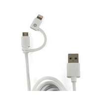 Muvit Câble USB Vers Micro USB/Lightning MFI 2.4A 1 M