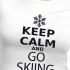 Kruskis Keep Calm And Go Skiing kurzarm-T-shirt