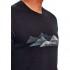 Icebreaker Tech Lite Crewe Misty Peaks Kurzarm T-Shirt